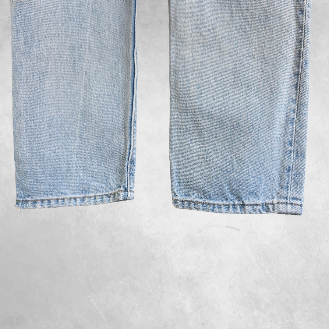 Levis 501 Womens Jeans W26 L26 Blue Straight Leg Denim Button Fly High Rise
