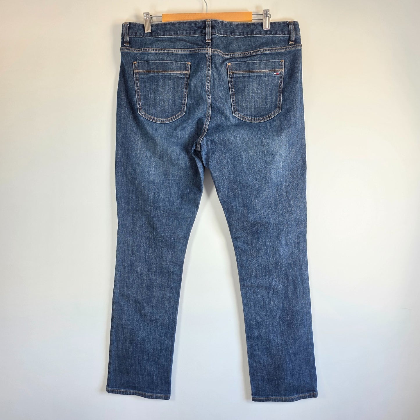 Tommy Hilfiger Women’s Straight Jeans W38 L32 Blue Stretch Denim