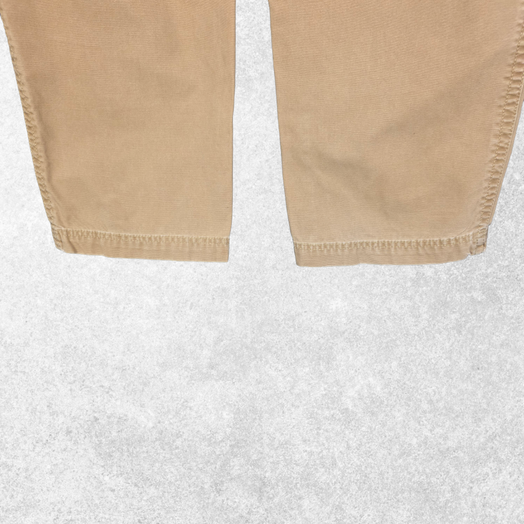 G.H. Bass Carpenter Trousers W40 L28.5 (W40 L30 Tag) Relaxed Beige Men’s