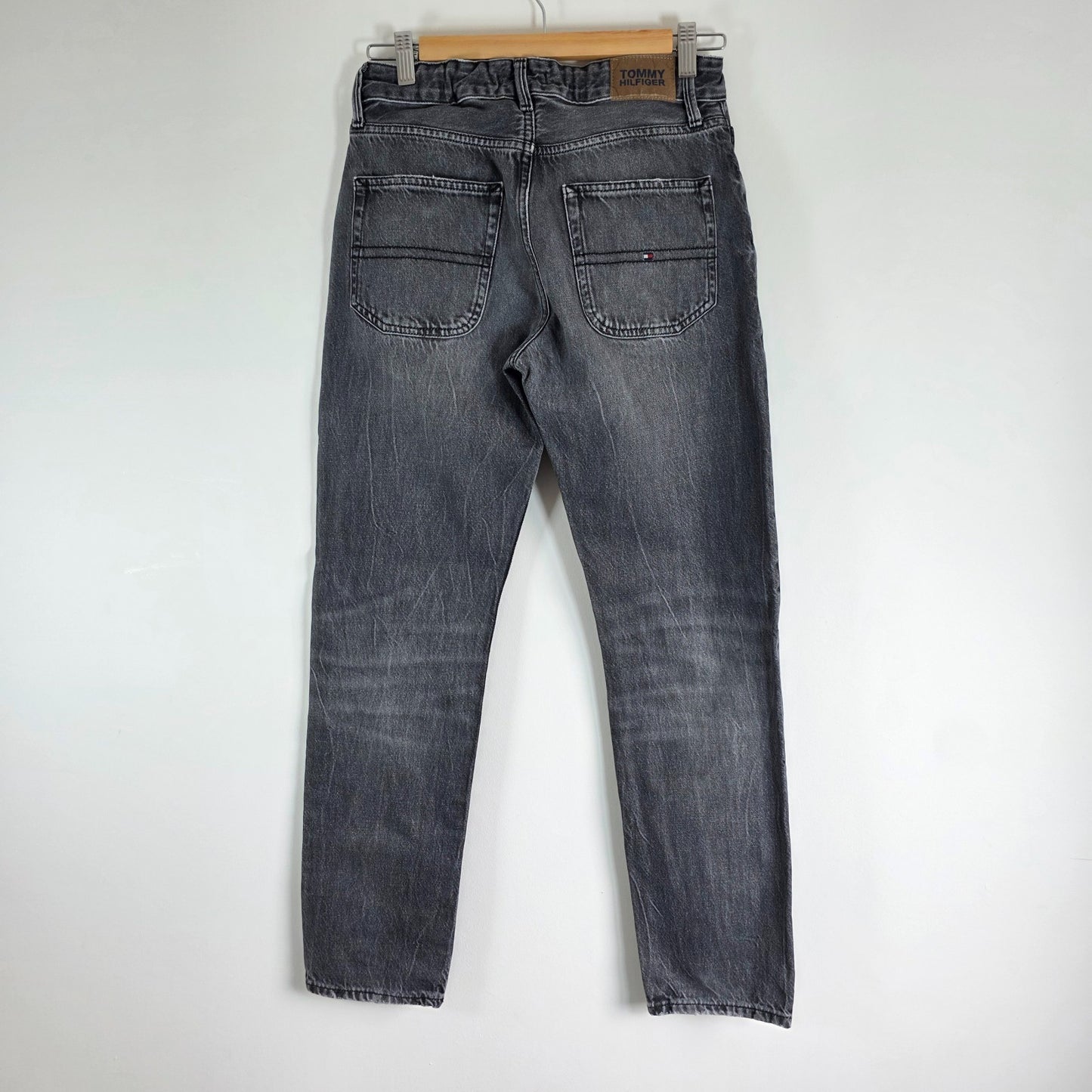 Tommy Hilfiger Straight Jeans W26 L29 Grey Black Women's Denim