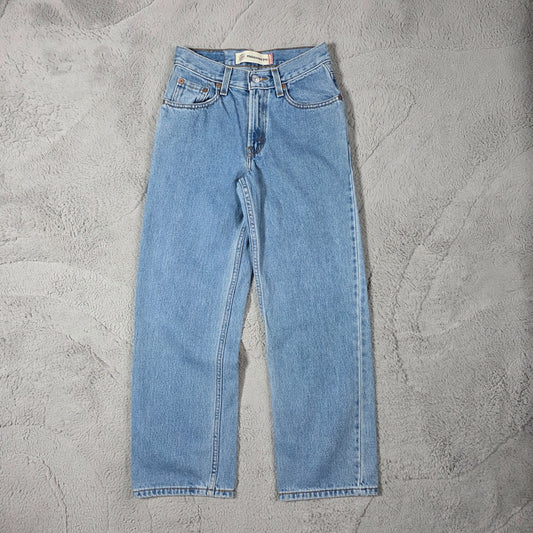 Levi’s 550 Womens Blue Jeans W25 L27 Relaxed Fit Straight Leg Denim