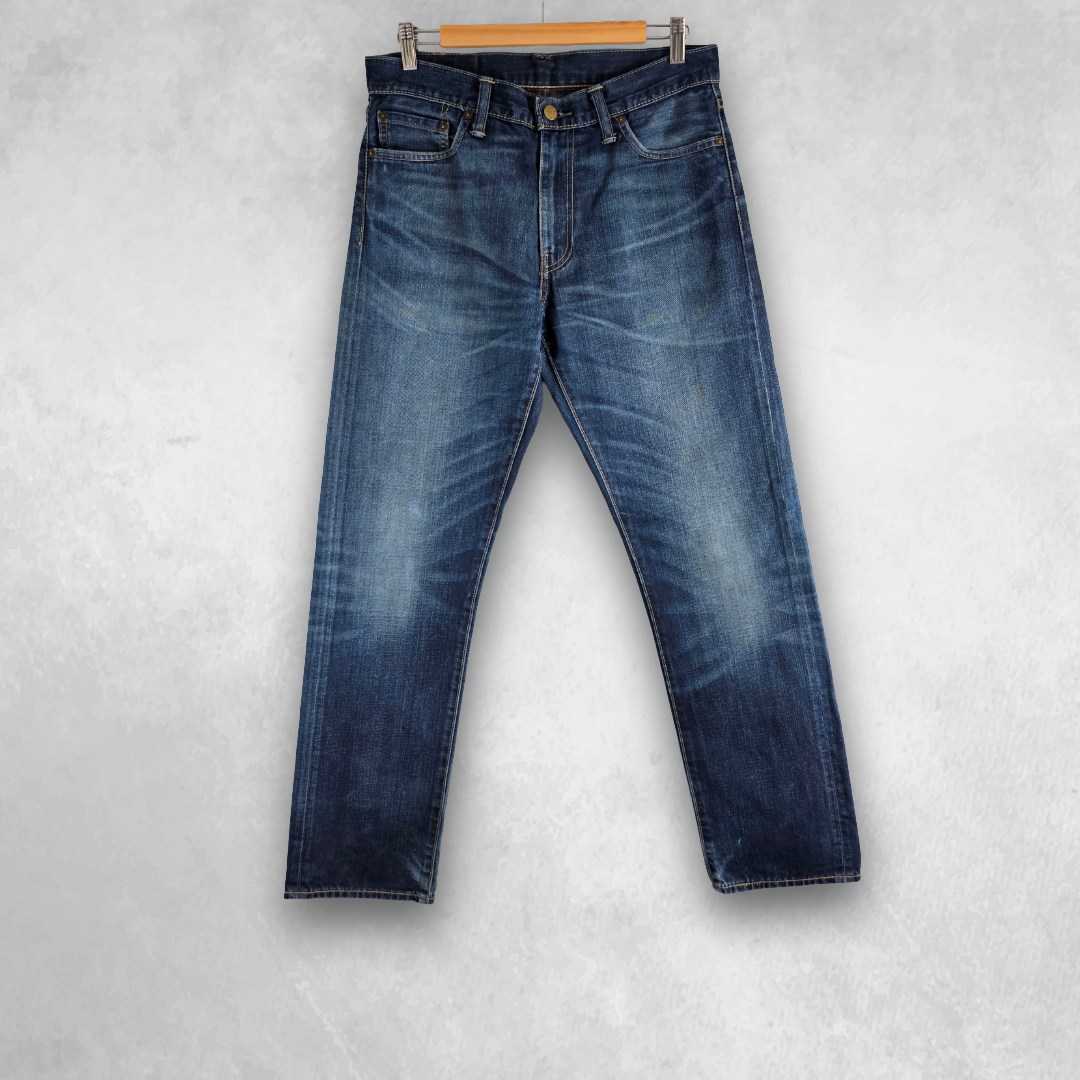 Levi’s 504 Straight Jeans Men’s W32 L33 Blue Denim (W33 L34 Tag)