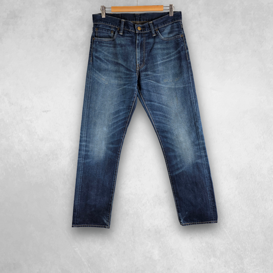 Levi’s 504 Straight Jeans Men’s W32 L33 Blue Denim (W33 L34 Tag)