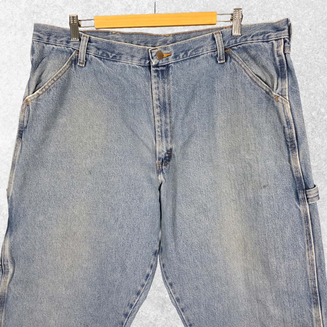 Rustler Carpenter Jeans W40 L30 Relaxed Fit Blue Y2K Workwear Men’s