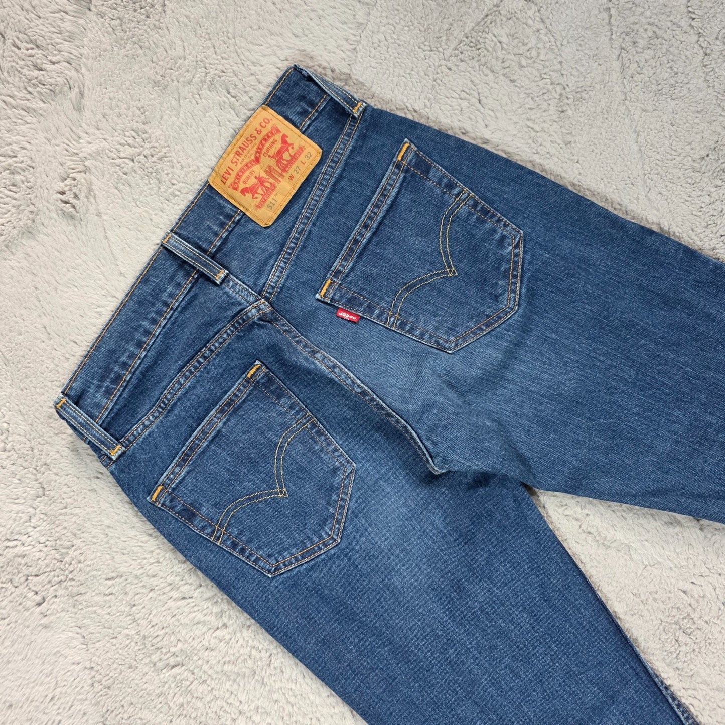 Levi’s 511 Slim Fit Jeans Men’s W27 L32 Blue Stretch Denim