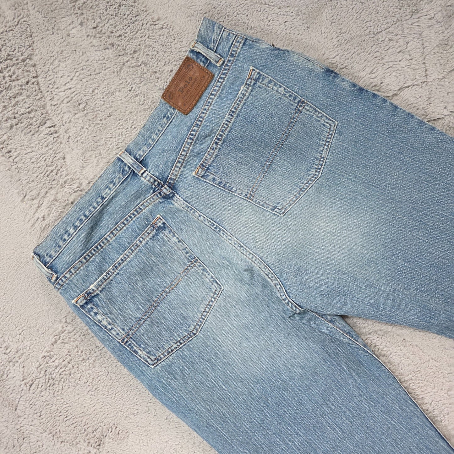 Vintage Y2K Polo Ralph Lauren Classic Straight Jeans W36 L30 Blue