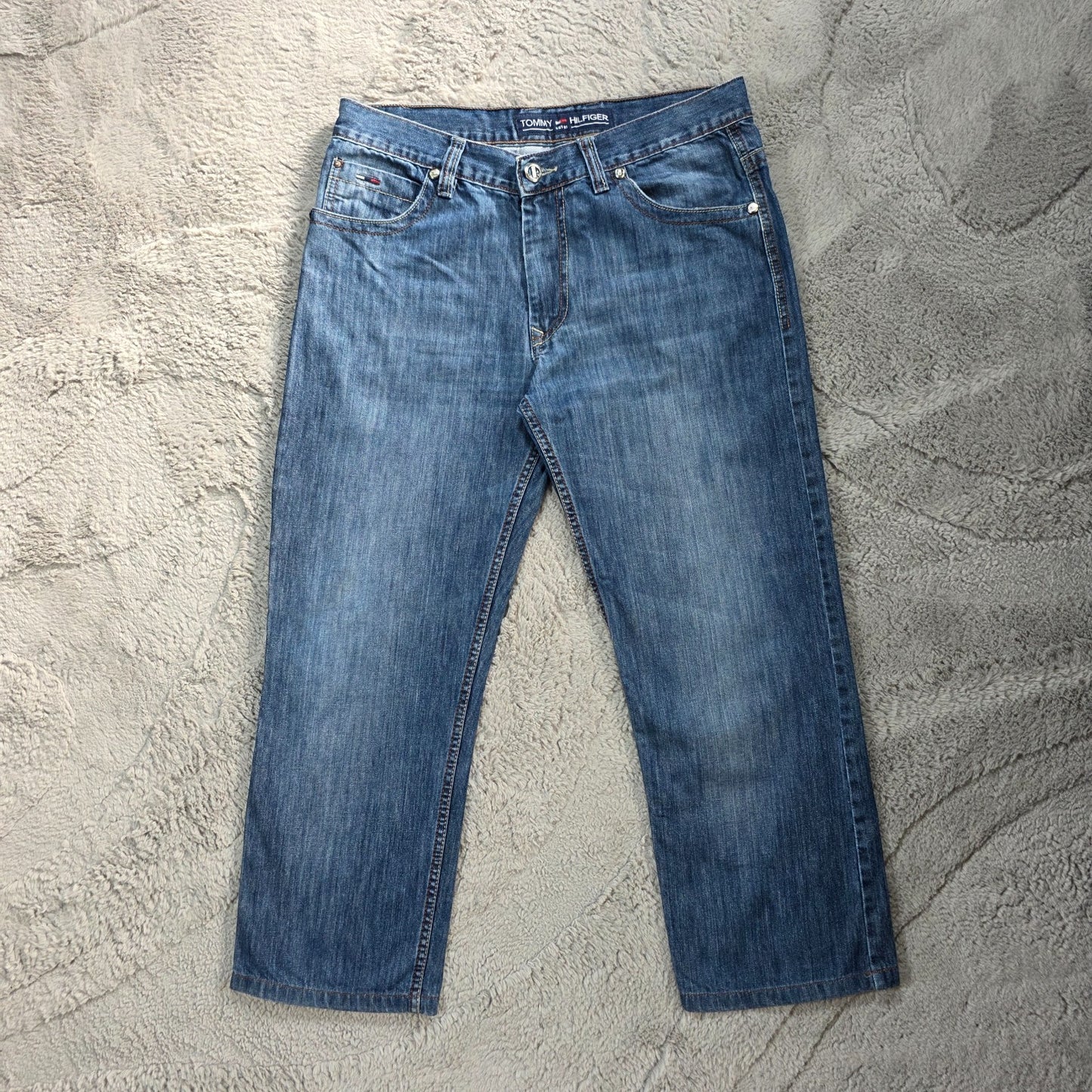 Vintage Y2K Tommy Hilfiger 4416 Jeans W33 Blue Straight Leg Men’s Hilfiger Denim