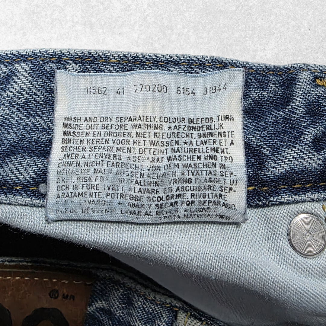 Vintage Lee Oklahoma Jeans W32 L28 Blue Denim Y2K 90s Straight Leg Made in EU