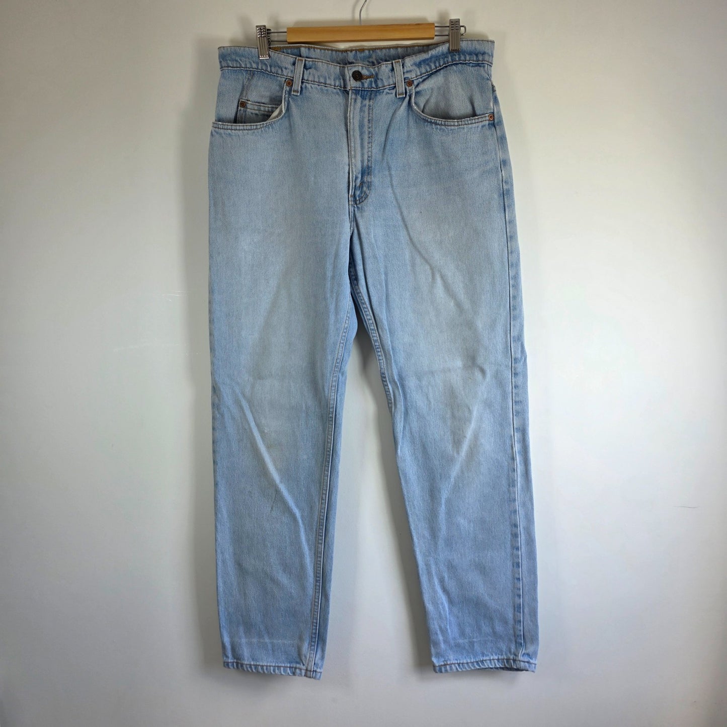 Vintage Levi’s 604 Jeans W35 L32 Blue Orange Tab Made in Australia 90s Mens