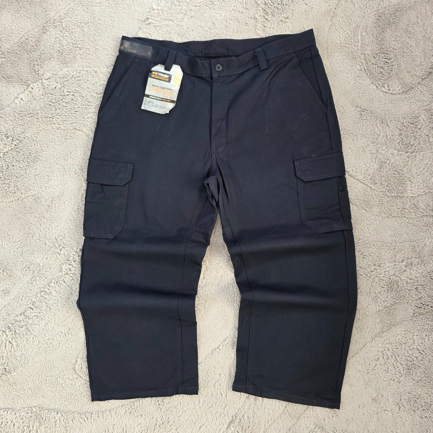 Wrangler Workwear Cargo Pants W40 L26 Blue Straight Leg BNWT Mexico Men’s