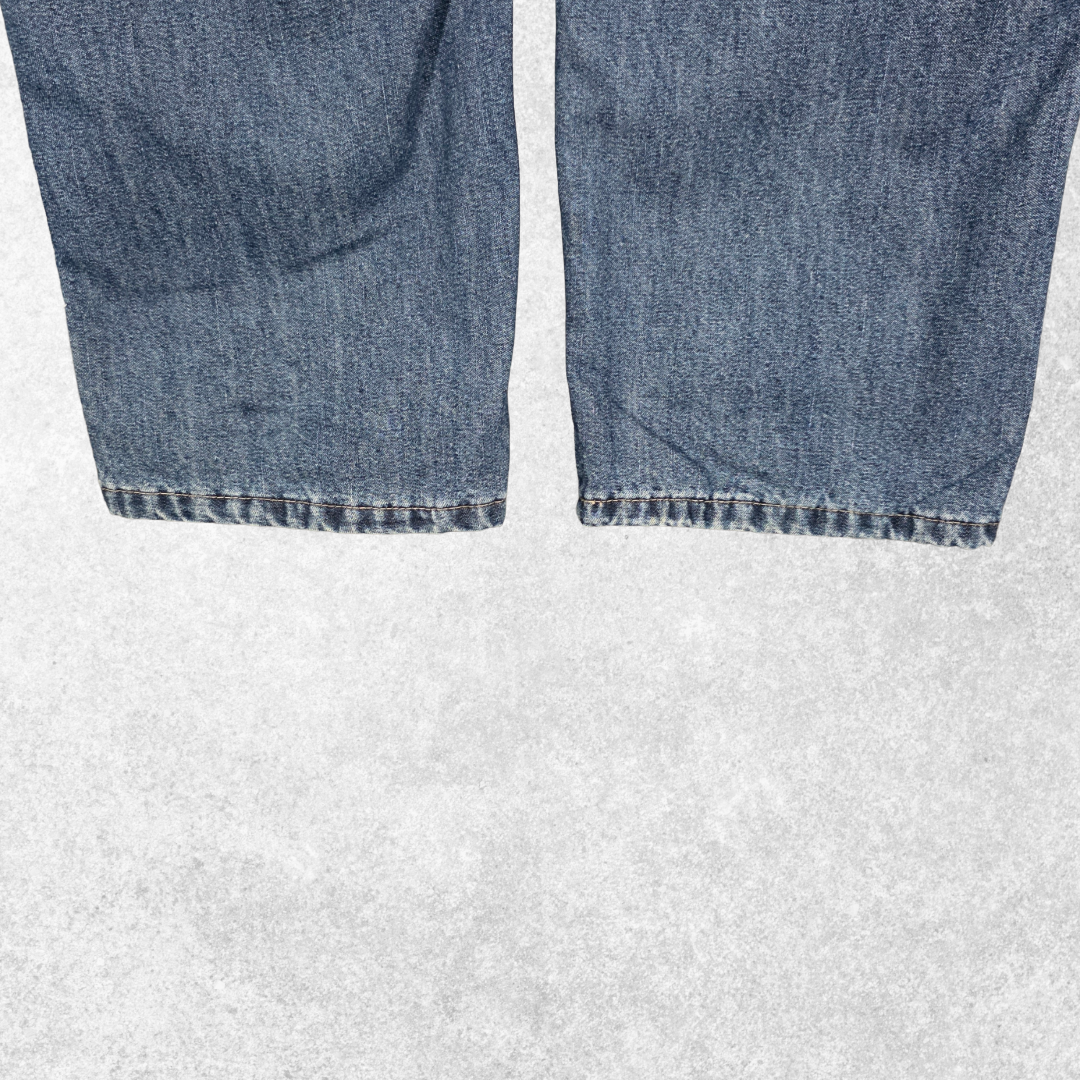 Wrangler Carpenter Jeans W36 L33 (W36 L34 Tag) Relaxed Fit Blue Fleece Lined Men