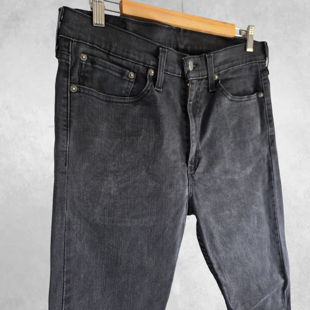 Levi’s 510 Skinny Jeans W34 L32 (W34 L34 Tagged) Black Stretch Denim Men’s