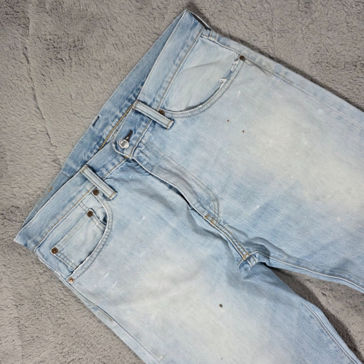 Levi’s 508 Mens Blue Jeans W33 L34 Relaxed Tapered Distressed Denim