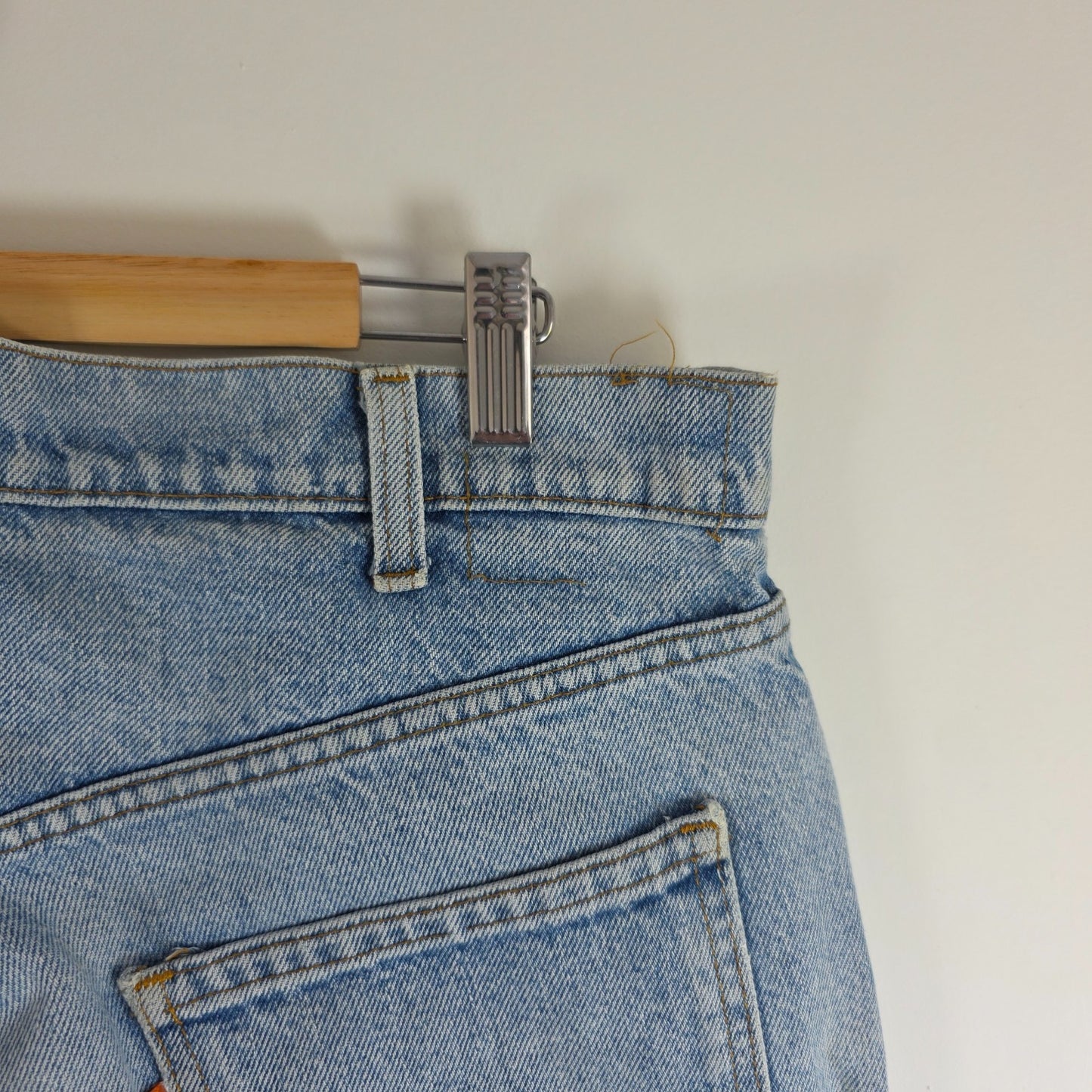 Levi’s 505 Jeans W36 L29 Blue Vintage 80s Orange Tab Made in USA Distressed