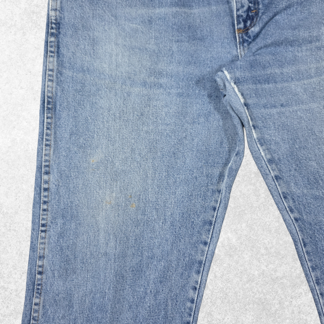 Rustler Jeans W36 L30 Blue Straight Fit Denim Mens Wrangler Workwear