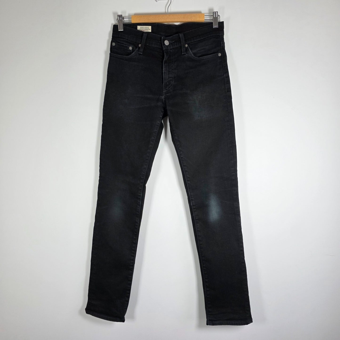 Levi’s 511 Slim Jeans Mens W29 L31 Black Stretch Denim Slim Fit