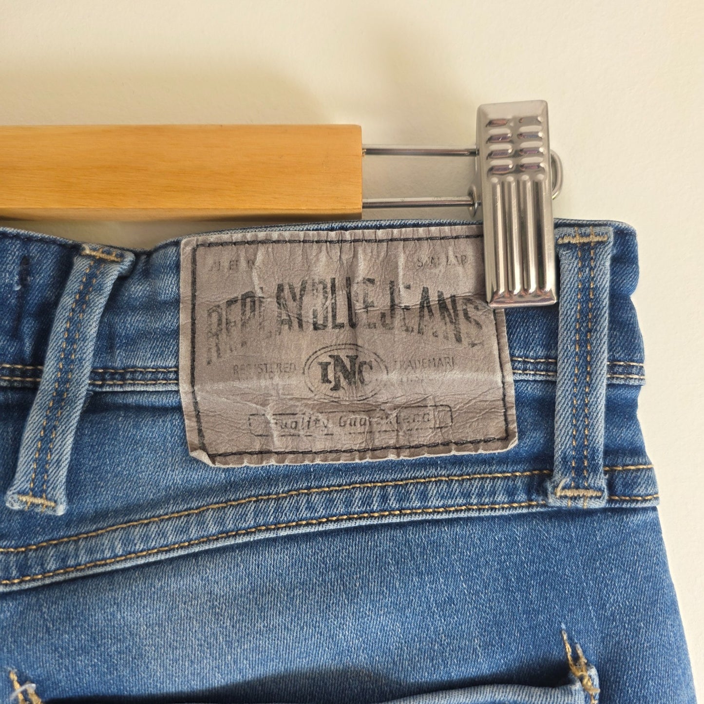 Replay Anbass Slim Fit Jeans Blue W30 L30 Men’s Stretch Denim Casual