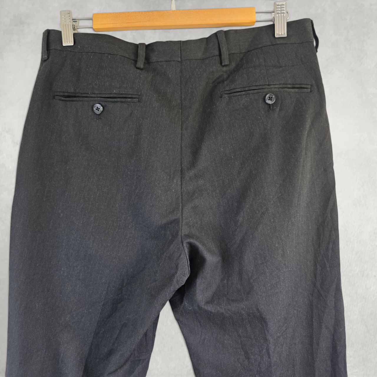 Tommy Hilfiger Men’s Dress Trousers Black W34 L30 Tailored Smart Office Formal