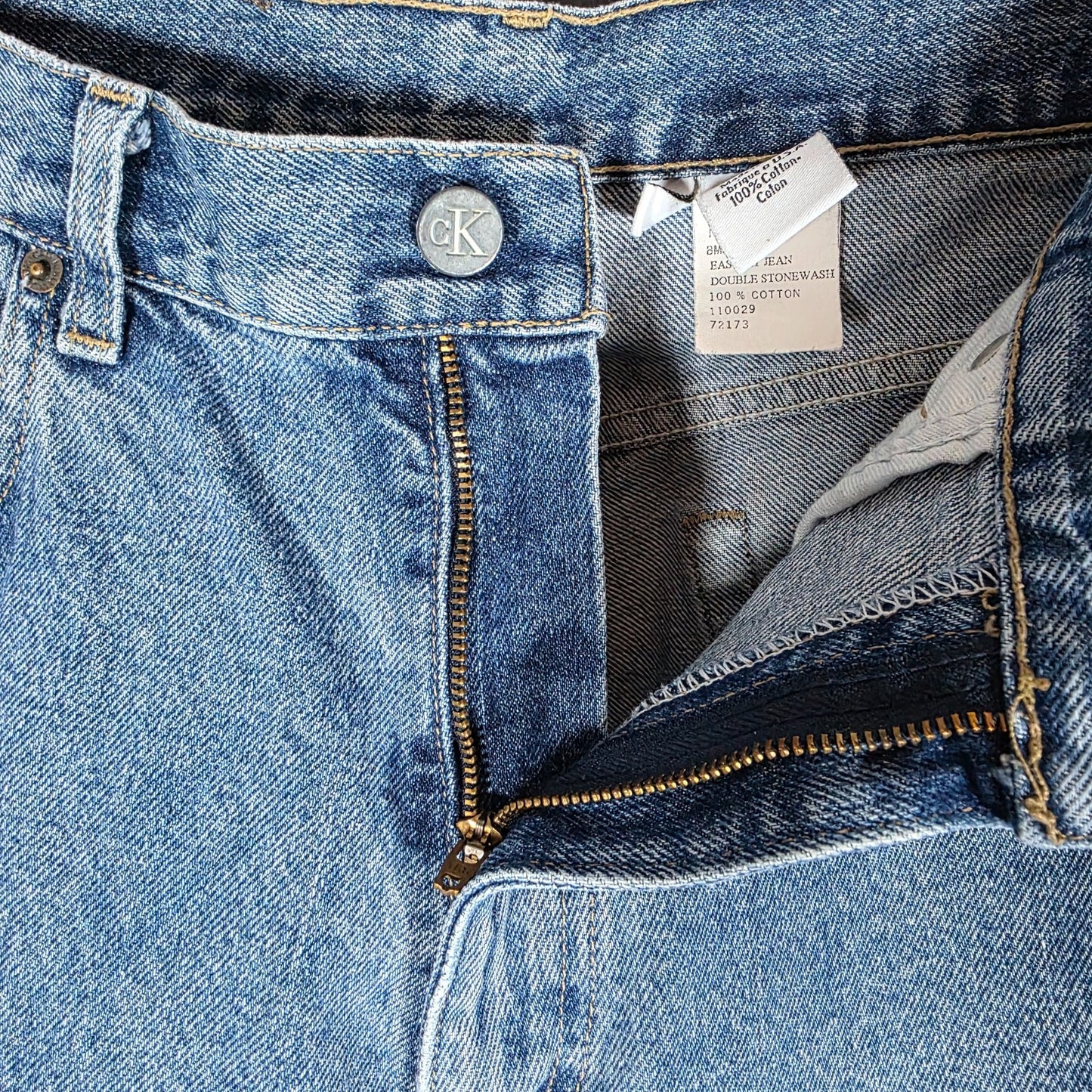 Vintage Calvin Klein Men’s Easy Fit Jeans Blue W32 L29 Made in USA