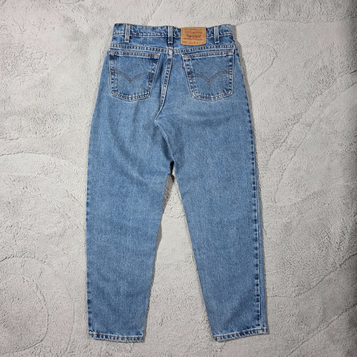 Vintage Levi’s 550 Mens Blue Jeans W31 L30 Relaxed Fit Made in USA