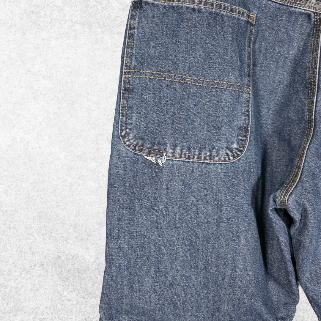 Wrangler Carpenter Jeans W36 L33 (W36 L34 Tag) Relaxed Fit Blue Fleece Lined Men