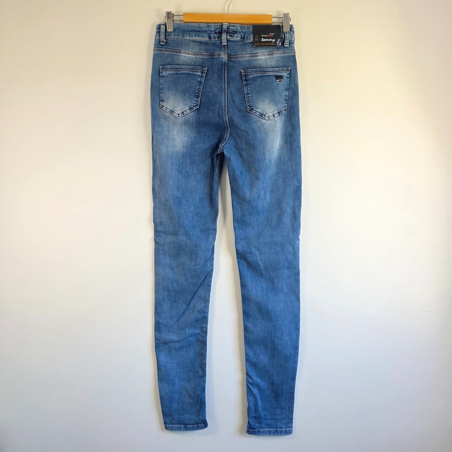 Tommy Hilfiger 0328 Skinny Jeans W30 (W33 Tag) L33 Blue Y2K Women’s