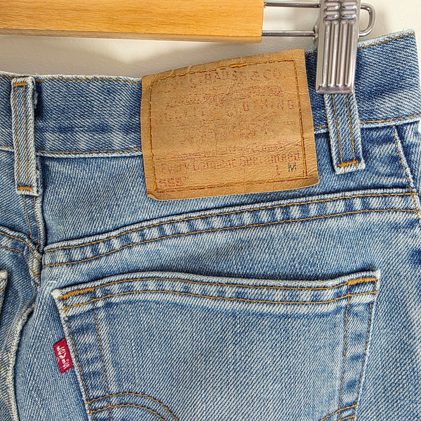 Levi’s 555 Jeans Women’s Juniors 9 W28 L32 Blue Relaxed Fit Vintage USA Denim