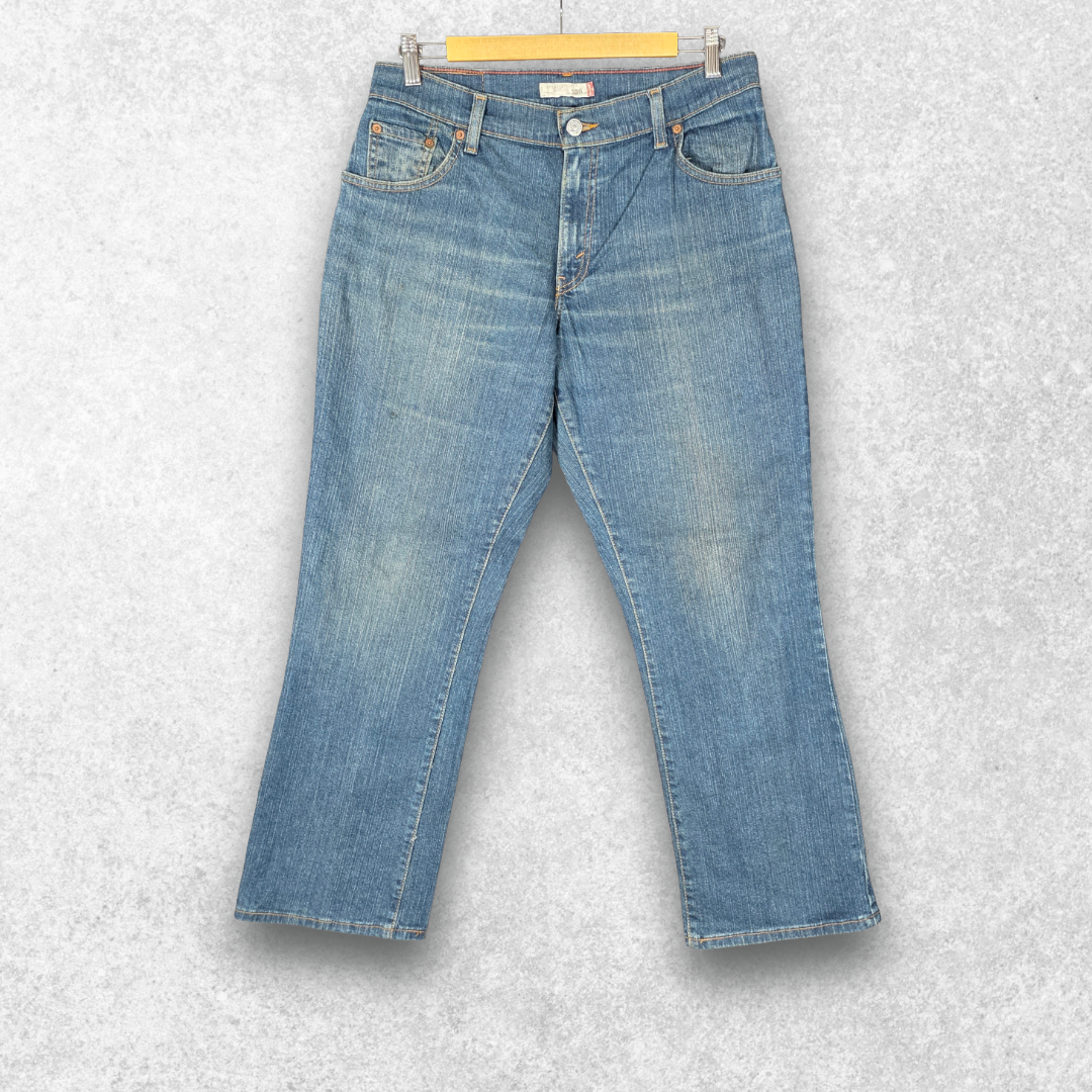 Levi’s 550 Relaxed Bootcut Jeans UK 10 S Blue Y2K Women’s
