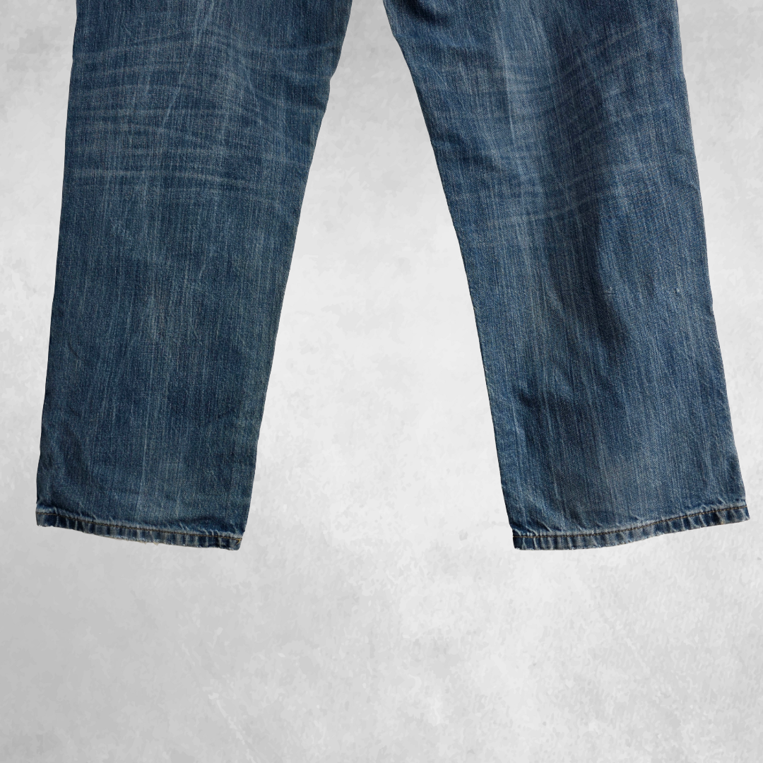 Tommy Hilfiger Jeans W38 L30 Blue Straight Leg Denim Men’s Cotton