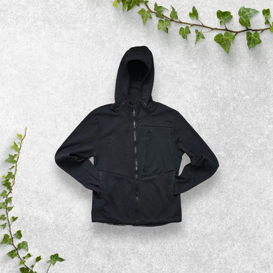 Champion Black Full Zip Fleece Hoodie Men’s Size Medium Activewear