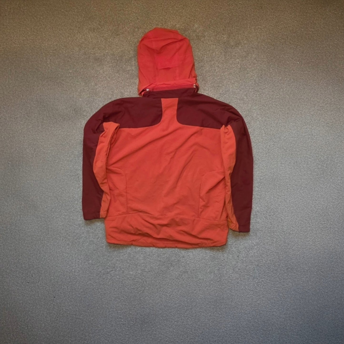 Patagonia Jacket Men's Large Coat Orange Fleece Lining Detacahable Hood