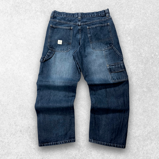 Lee Women’s Carpenter Jeans W32 L28 Blue Straight Leg Workwear Size 18H