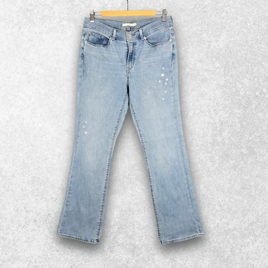 Levi’s Classic Boot Bootcut Jeans US 8 UK 12 Blue Y2K Stretch Flare Women’s
