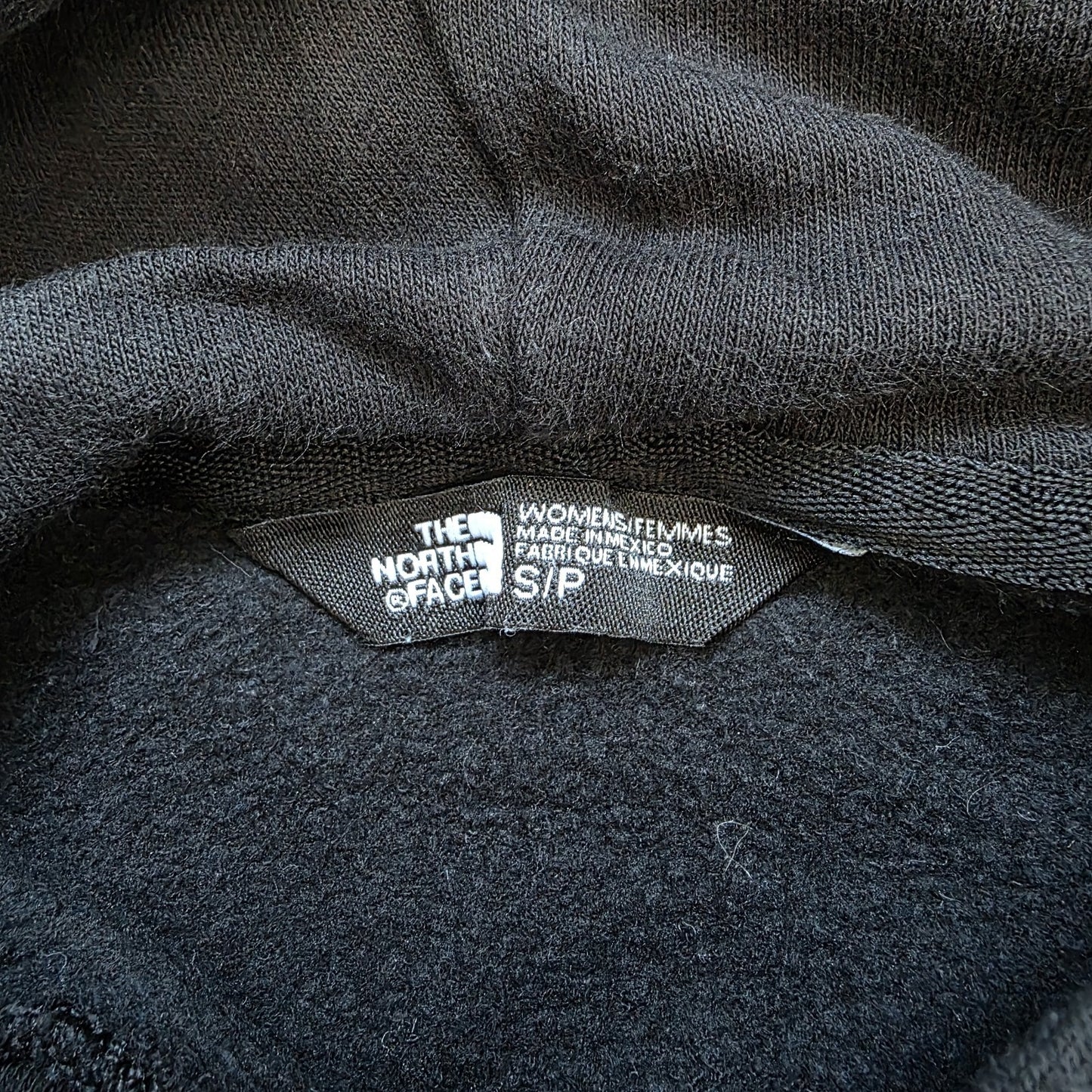 THE NORTH FACE Womens Black Hoodie Small Centre Logo