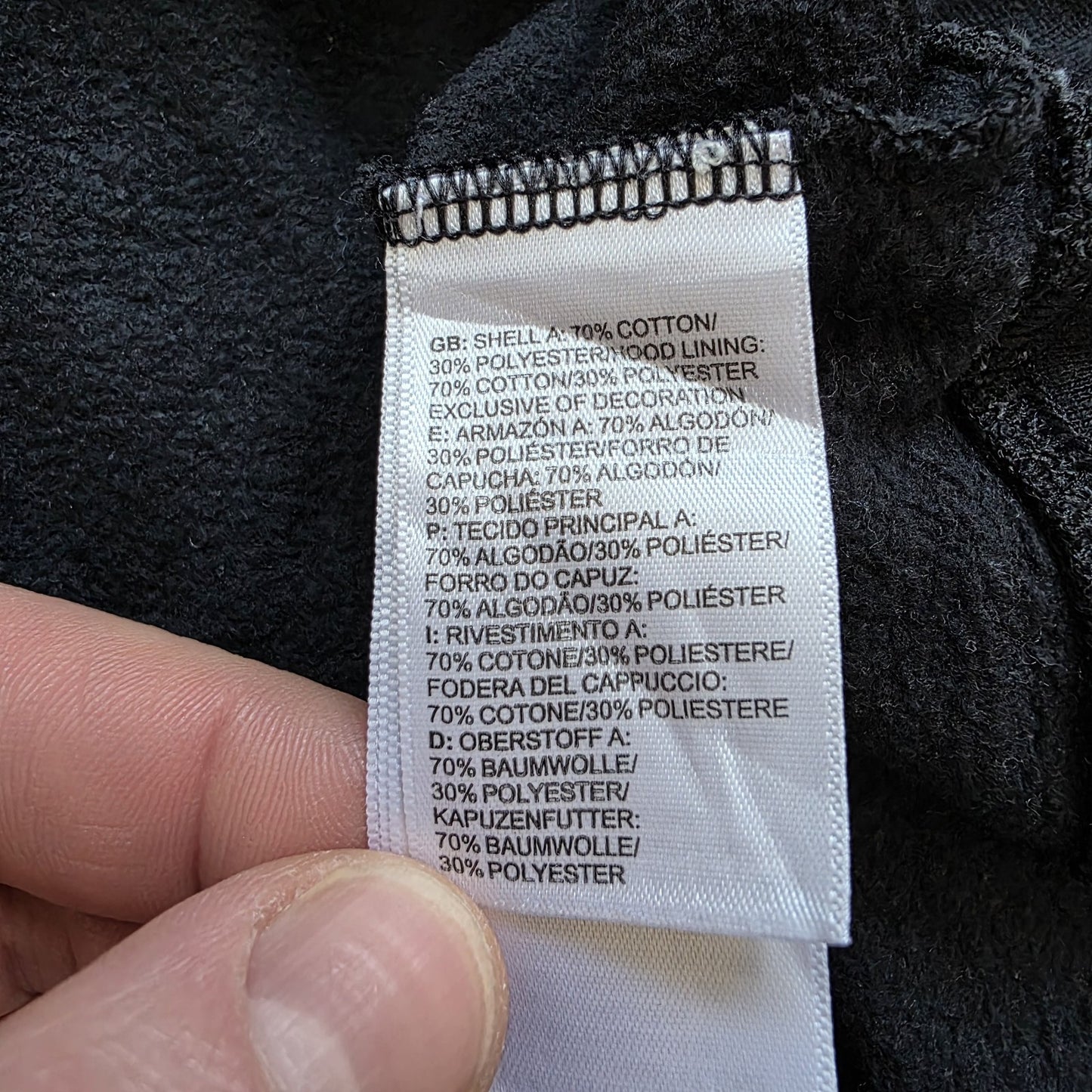 THE NORTH FACE Womens Black Hoodie Small Centre Logo