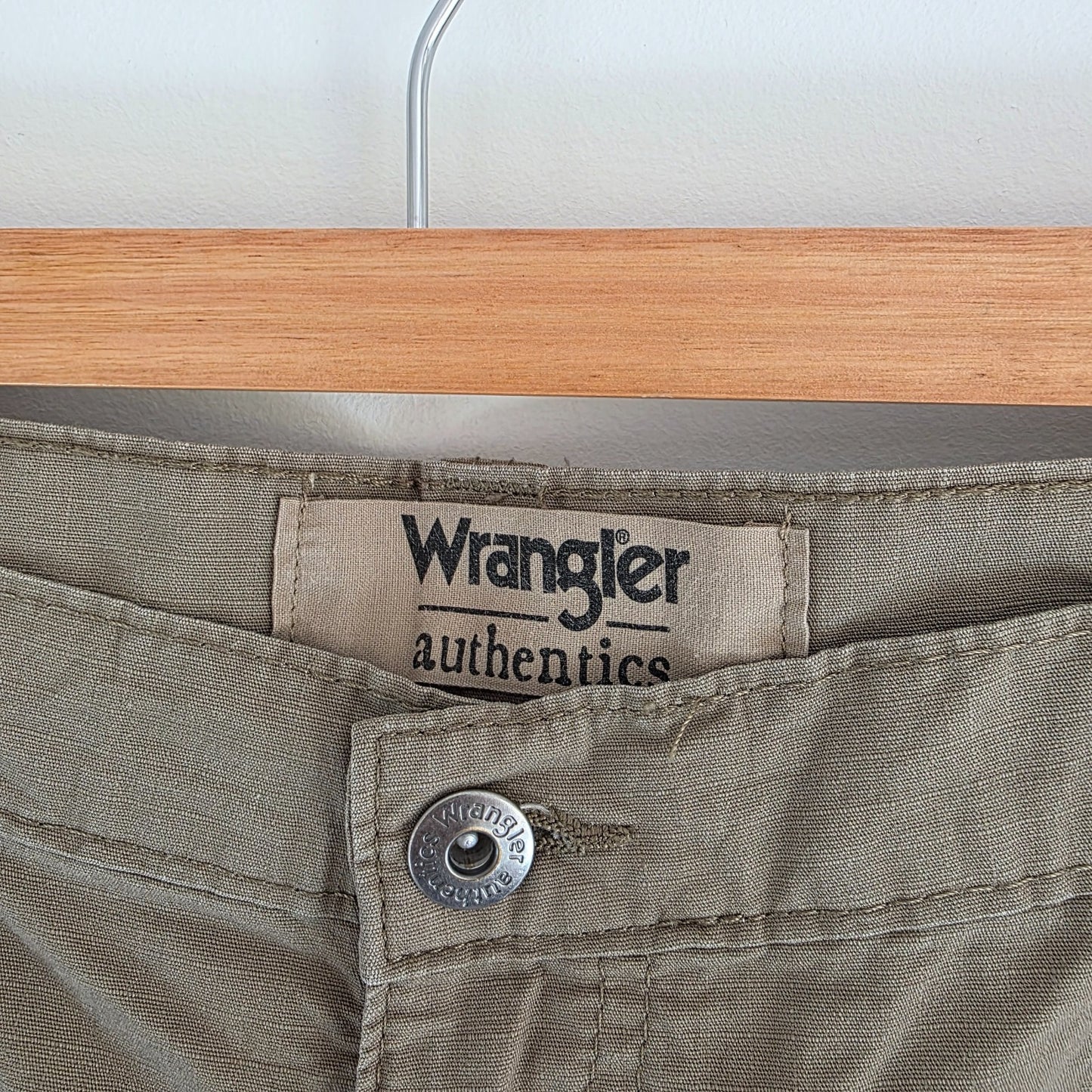 Wrangler Cargo Trousers Mens W36 L29 Beige Relaxed Fit Utility Combat Workwear