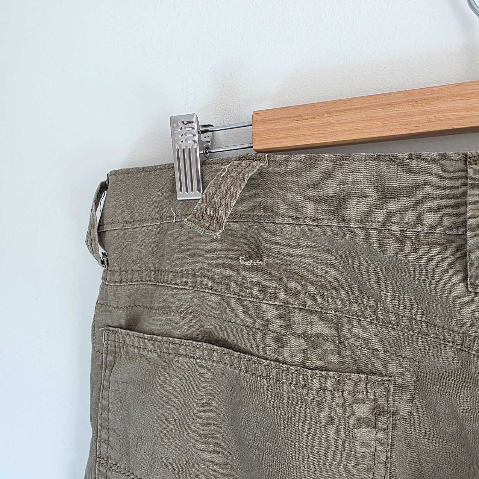 Wrangler Cargo Trousers Mens W36 L29 Beige Relaxed Fit Utility Combat Workwear
