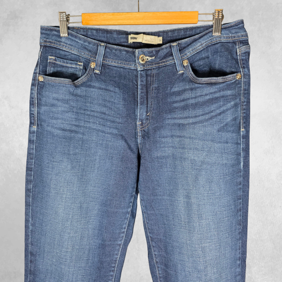 Levi’s 529 Bootcut Jeans W32 L33 Blue Women’s Curvy Fit Stretch Denim Y2K