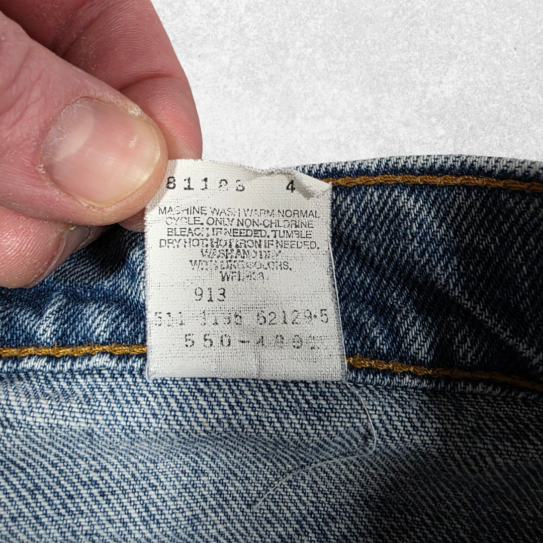 Vintage Levi’s 550 USA Made Jeans W34 L29 (W36 L30 Tag) Relaxed Fit Blue