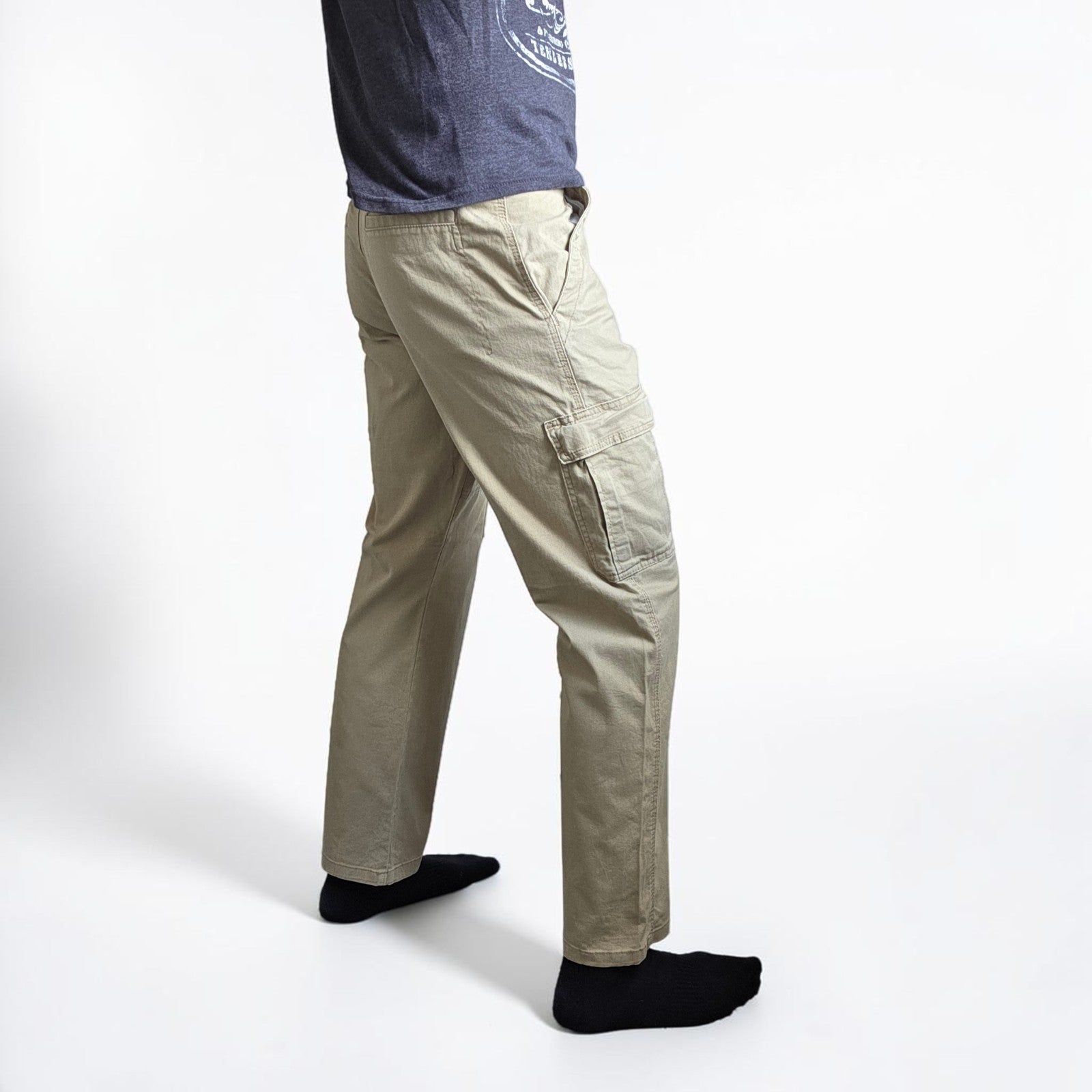 Wrangler Cargo Trousers Mens W30 L30 Beige Relaxed Fit Combat Military Utility