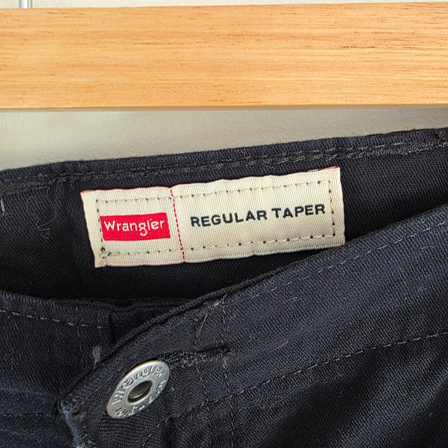 Wrangler Cargo Trousers Mens W36 L30 Black Regular Taper Combat Military Utility