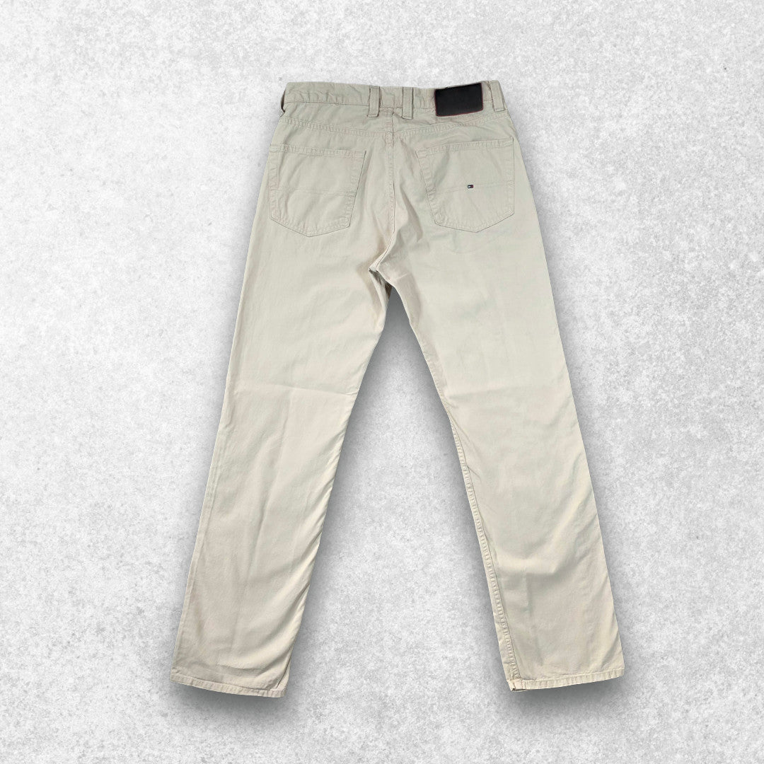 Tommy Hilfiger Madison Straight Chinos W32 L31 (W32 L32) Beige Men’s Cotton