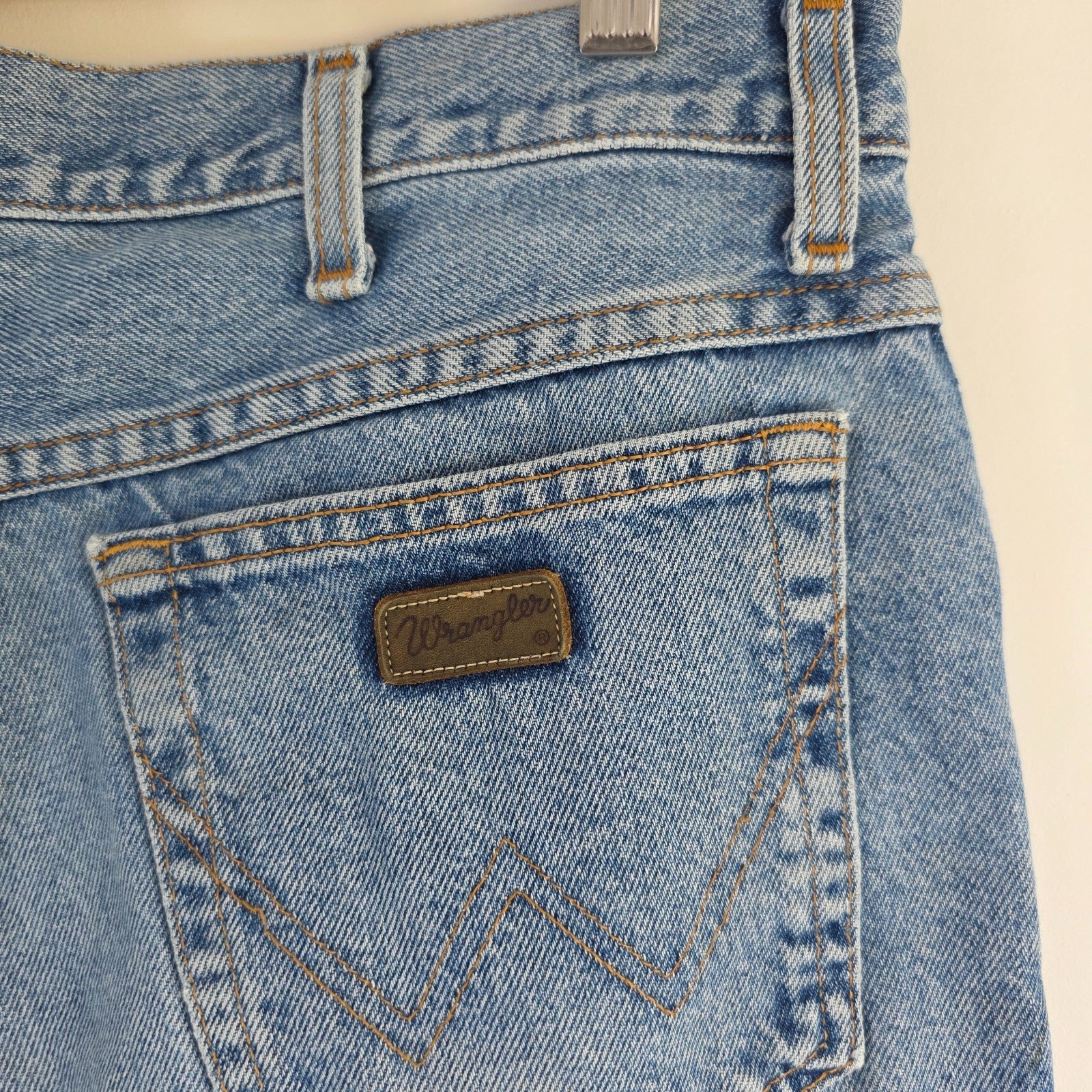 Vintage Wrangler Oregon Jeans W35 L28 Western Workwear Light Wash Denim