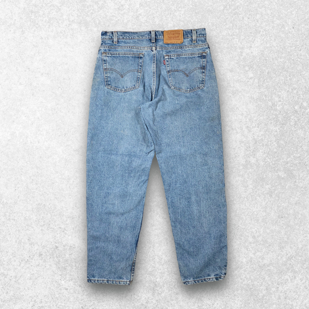 Vintage Levi’s 550 USA Made Jeans W34 L29 (W36 L30 Tag) Relaxed Fit Blue