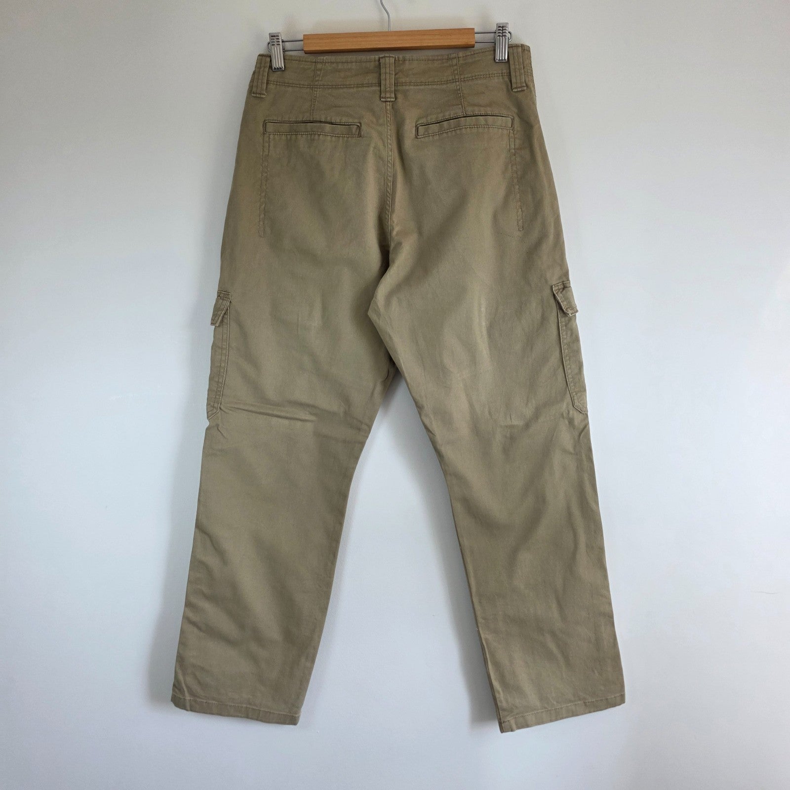 Wrangler Cargo Trousers Mens W30 L30 Beige Relaxed Fit Combat Military Utility