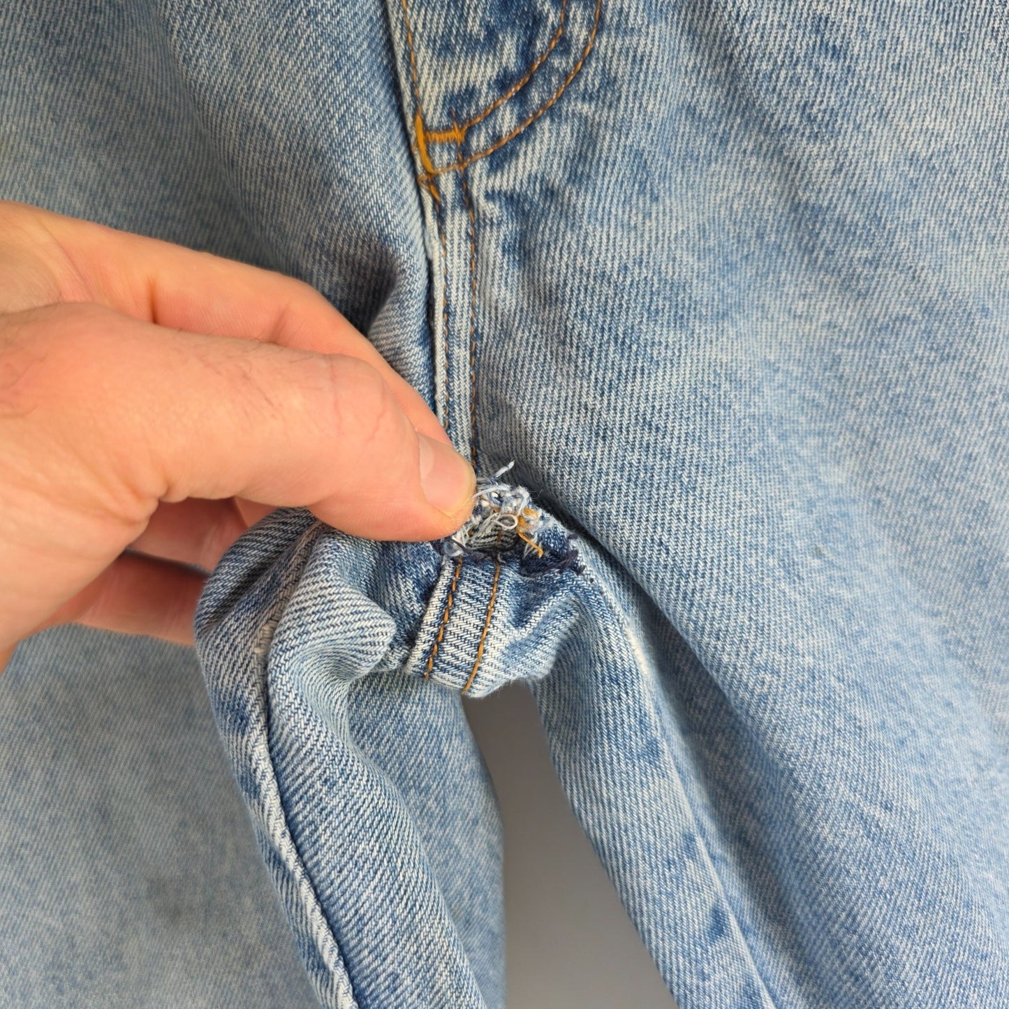 Vintage Wrangler Oregon Jeans W35 L28 Western Workwear Light Wash Denim