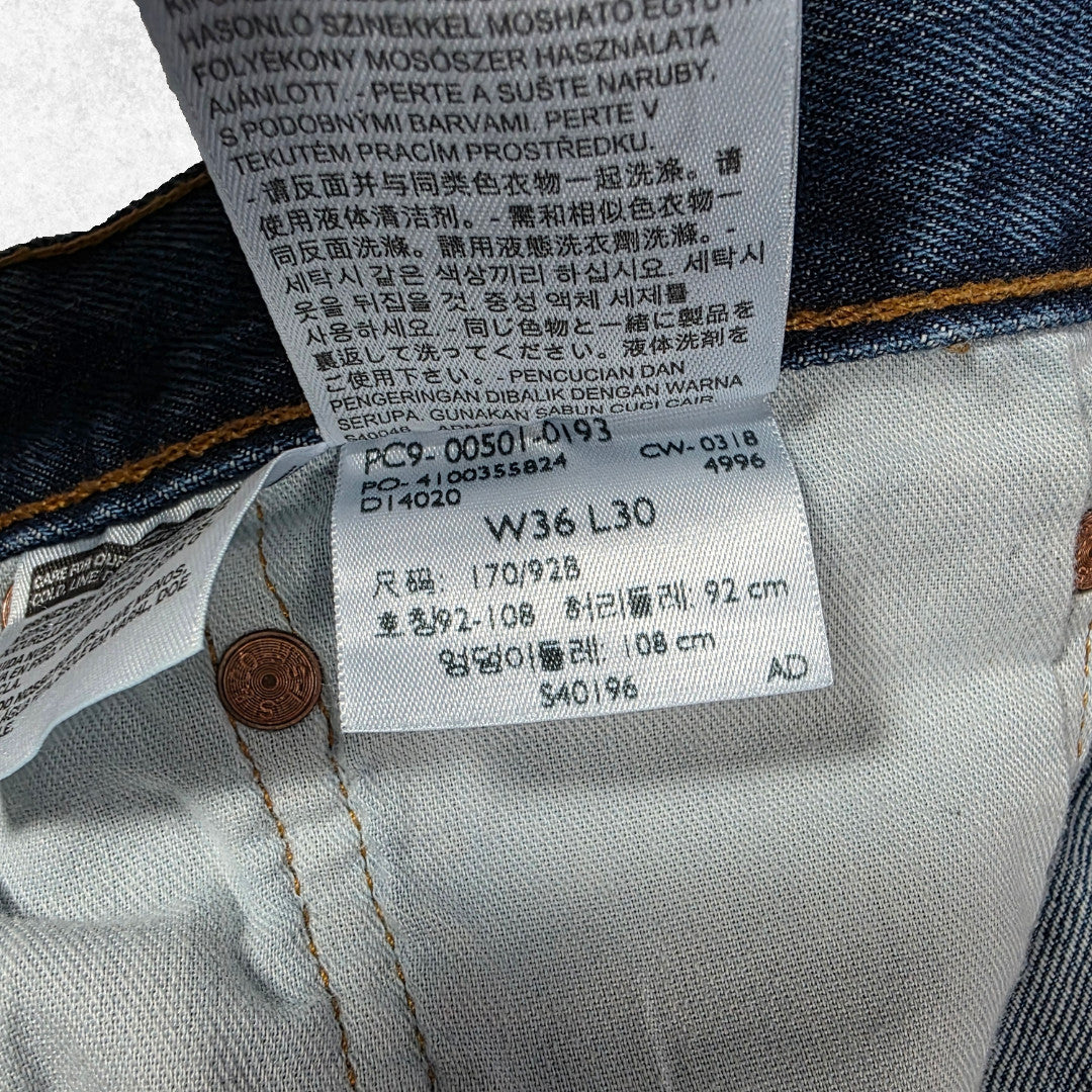 Levi’s 501 Original Fit Jeans W36 L30 Blue Button Fly Straight Leg Men’s