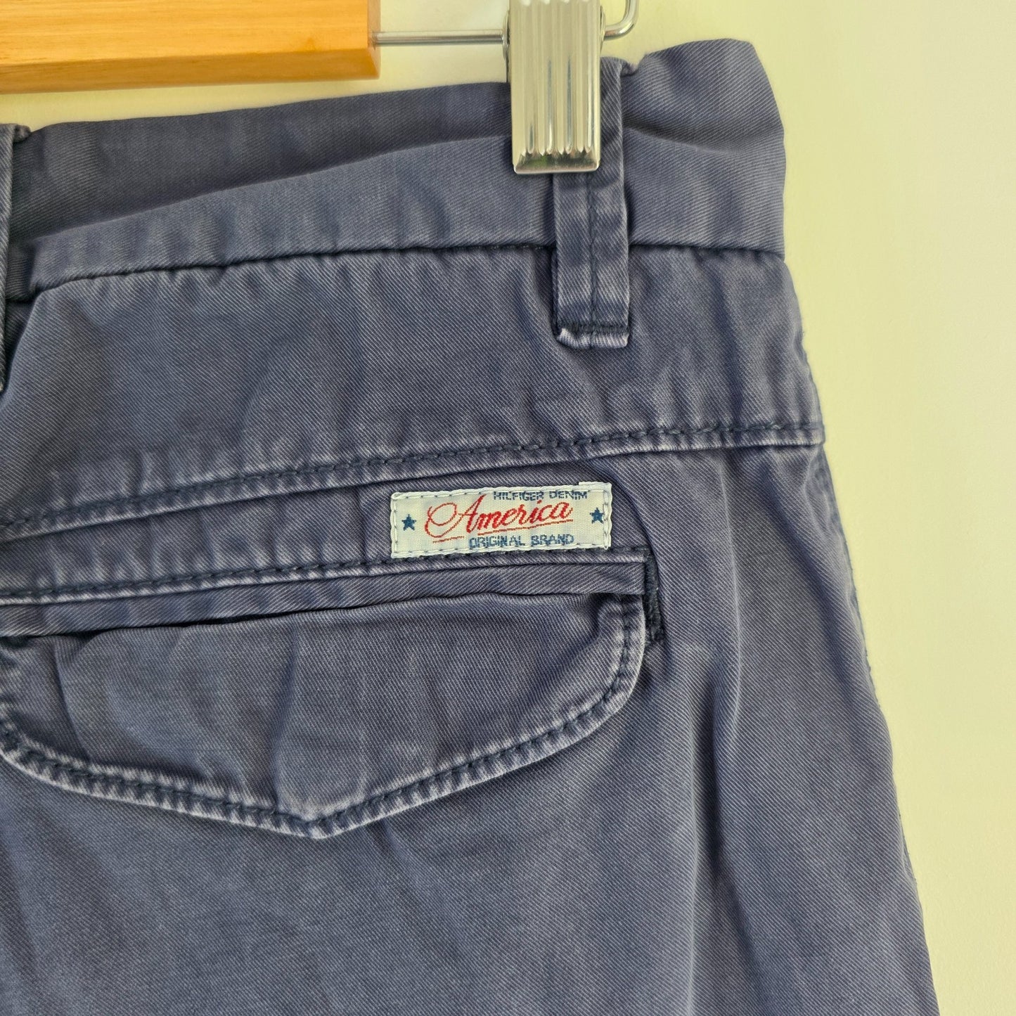 Tommy Hilfiger Fallon Chino Trousers W30 L30 Blue Straight Fit Preppy Casual