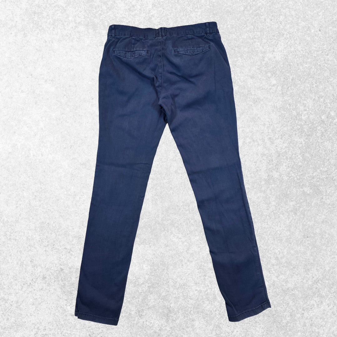Tommy Hilfiger Denim Straight Chinos W30 L31 (W29 L32) Blue Women’s Stretch