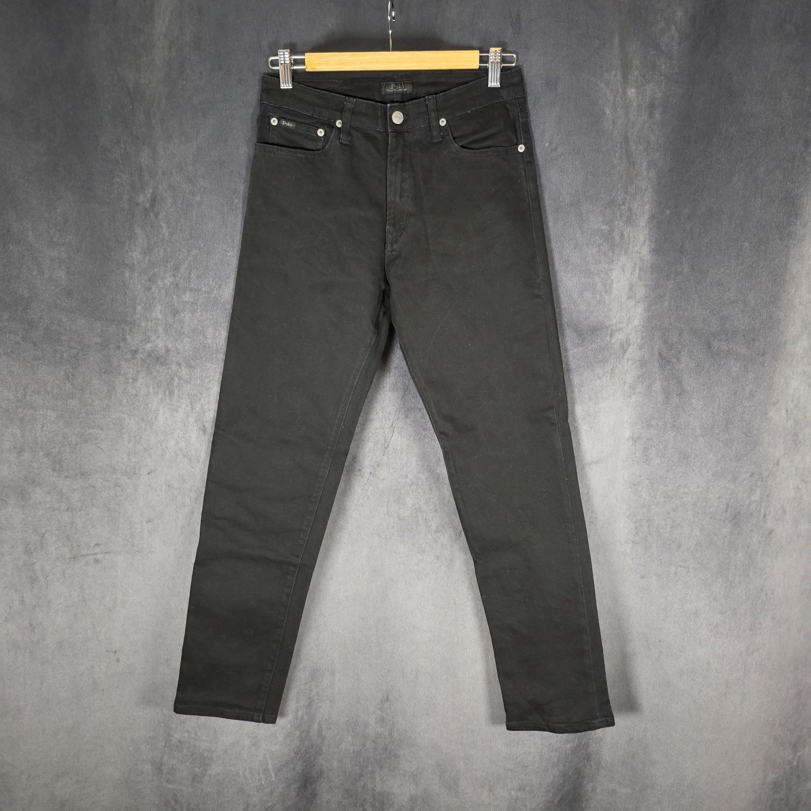 Polo Ralph Lauren Boys Black Jeans Youth XL 18–20 Straight Leg Stretch Denim